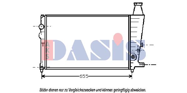 AKS DASIS Радиатор, охлаждение двигателя 060090N